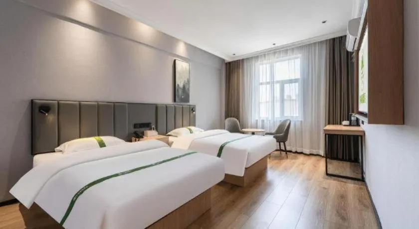 Bed in GreenTree Inn Weihai Port