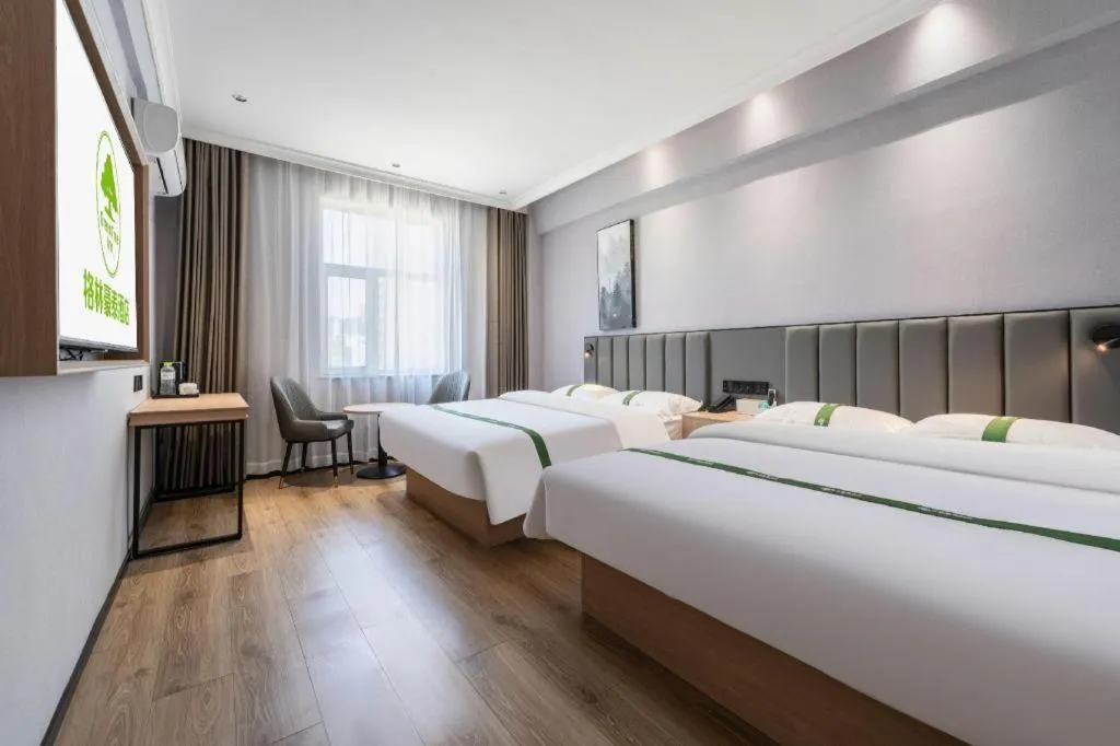 Bed in GreenTree Inn Weihai Port