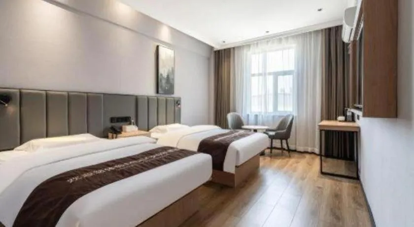 Bed in GreenTree Inn Weihai Port