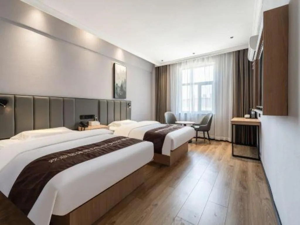 Bed in GreenTree Inn Weihai Port