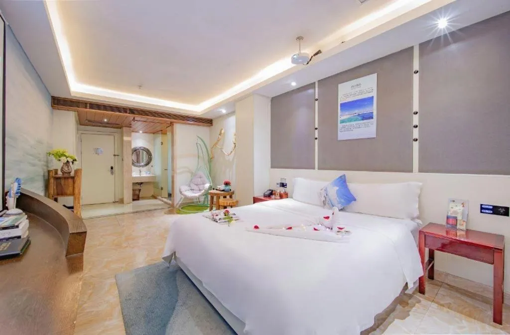 Bed in Huangma Holiday Nanhai Museum Hotel