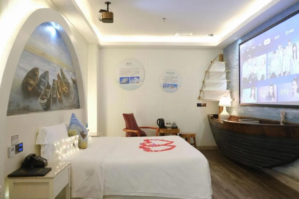 Bed in Huangma Holiday Nanhai Museum Hotel