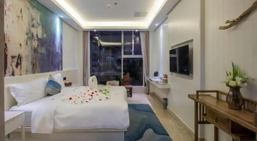 Bed in Huangma Holiday Nanhai Museum Hotel