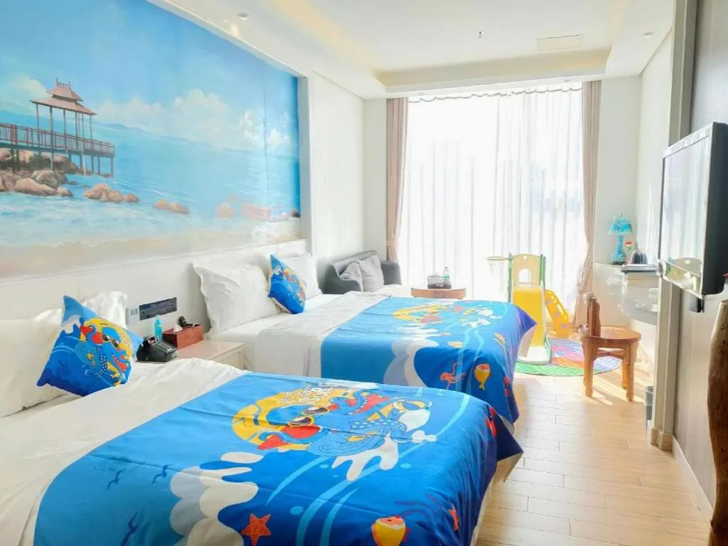 Bed in Huangma Holiday Nanhai Museum Hotel