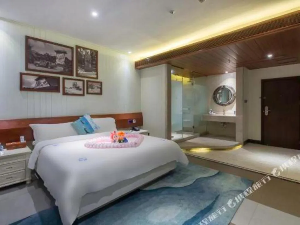 Bed in Huangma Holiday Nanhai Museum Hotel