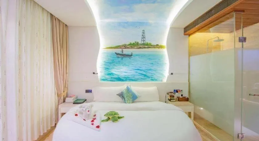 Bed in Huangma Holiday Nanhai Museum Hotel