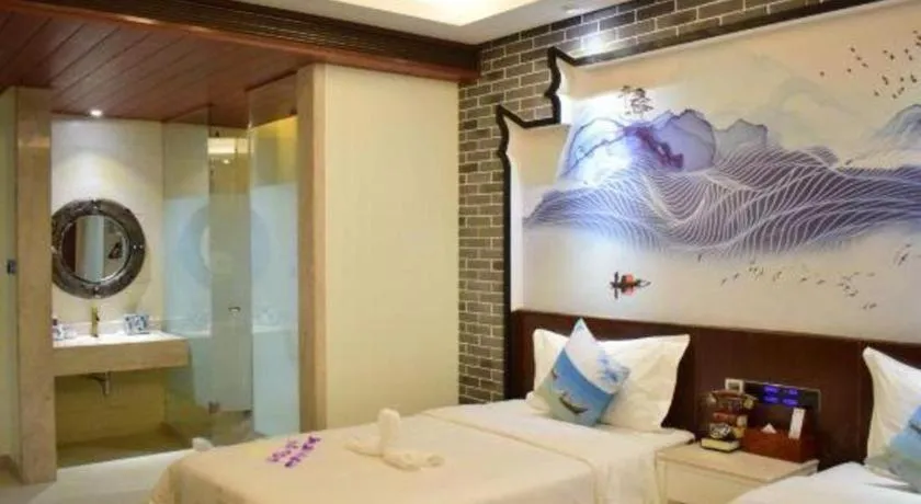 Bed in Huangma Holiday Nanhai Museum Hotel