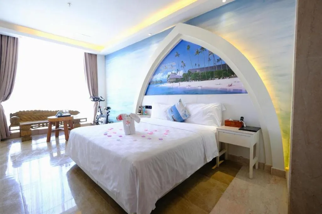 Bed in Huangma Holiday Nanhai Museum Hotel