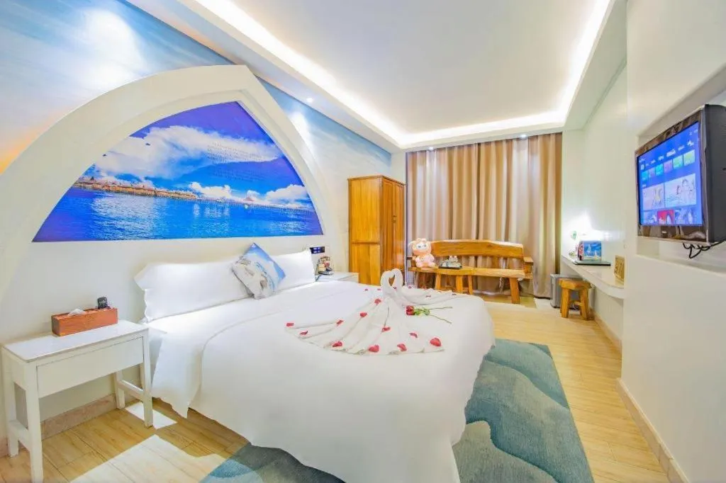 Bed in Huangma Holiday Nanhai Museum Hotel