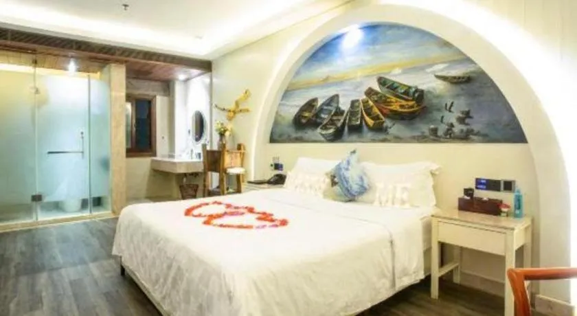 Bed in Huangma Holiday Nanhai Museum Hotel