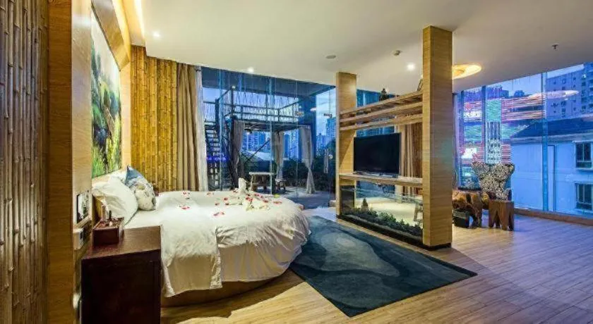 Bed in Huangma Holiday Nanhai Museum Hotel