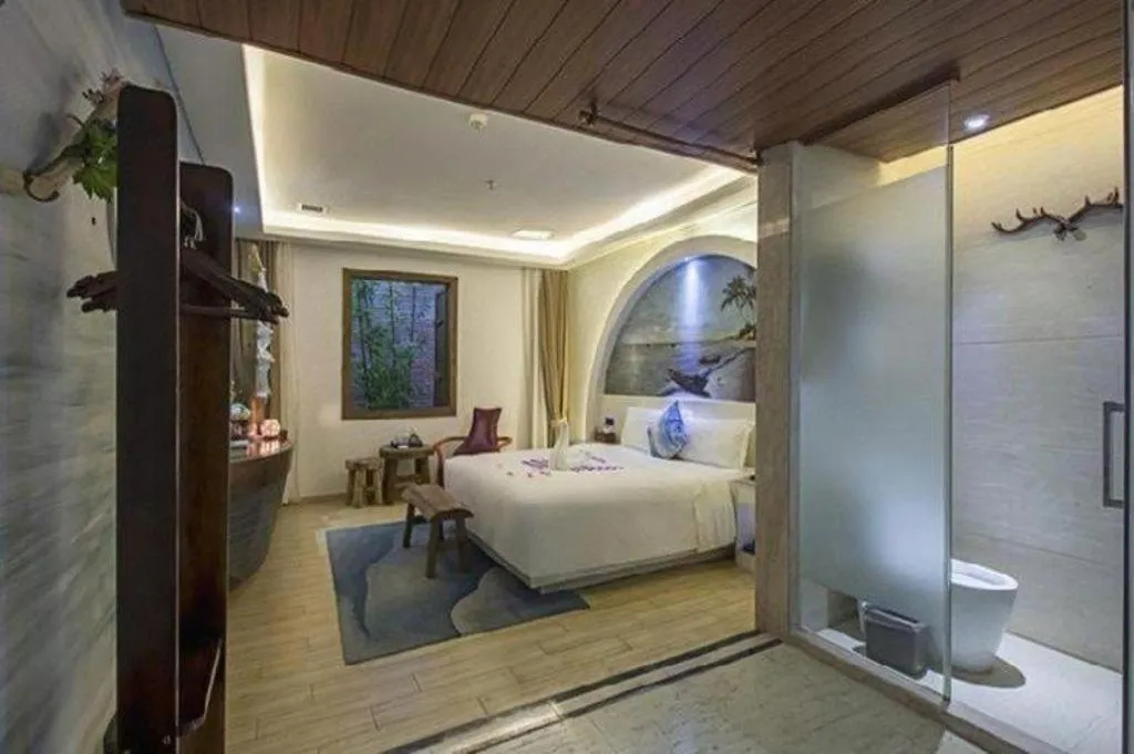 Bed in Huangma Holiday Nanhai Museum Hotel