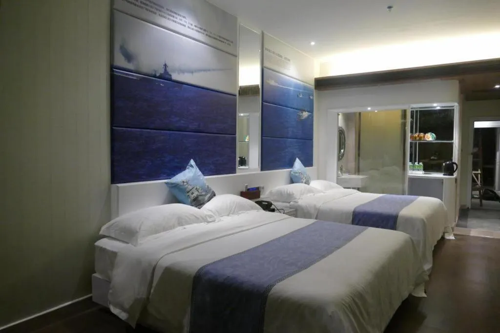 Bed in Huangma Holiday Nanhai Museum Hotel
