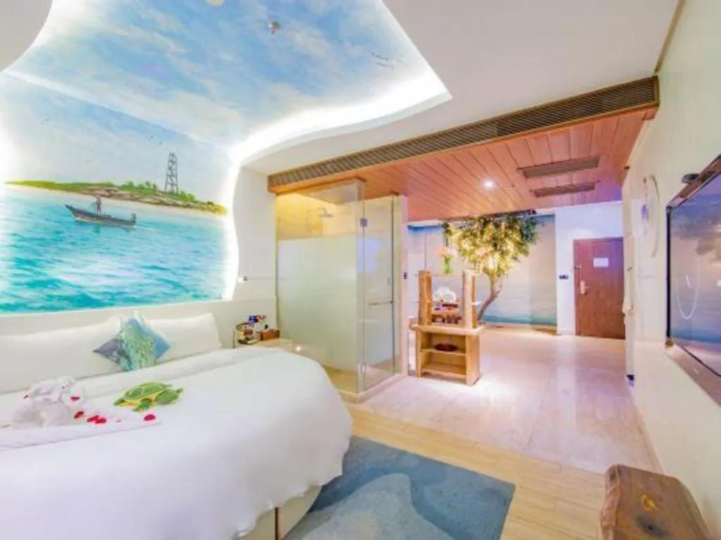 Bed in Huangma Holiday Nanhai Museum Hotel