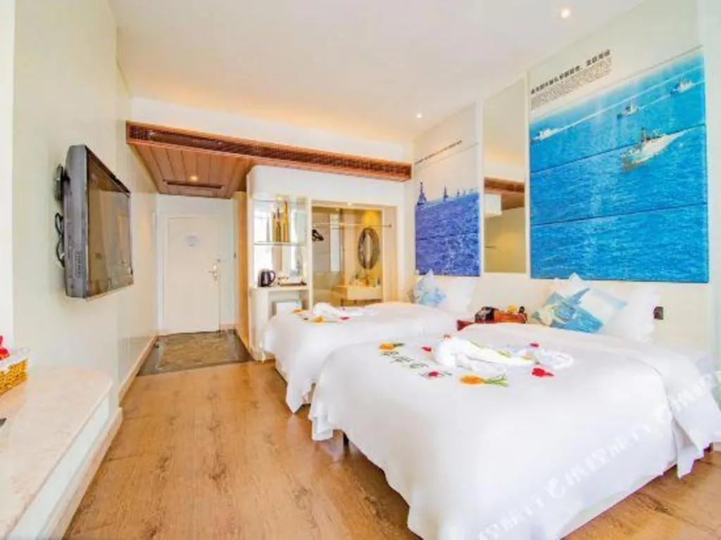 Bed in Huangma Holiday Nanhai Museum Hotel