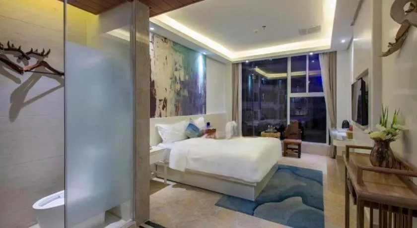 Bed in Huangma Holiday Nanhai Museum Hotel