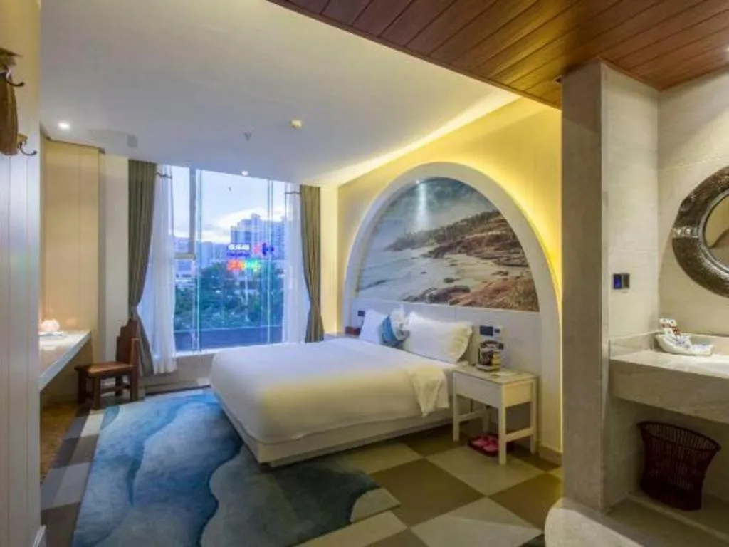 Bed in Huangma Holiday Nanhai Museum Hotel