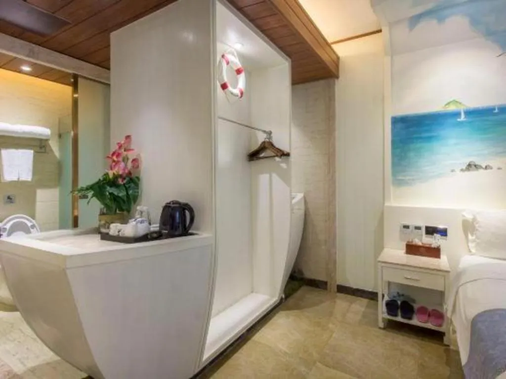 Bed in Huangma Holiday Nanhai Museum Hotel