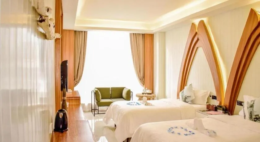 Bed in Huangma Holiday Nanhai Museum Hotel