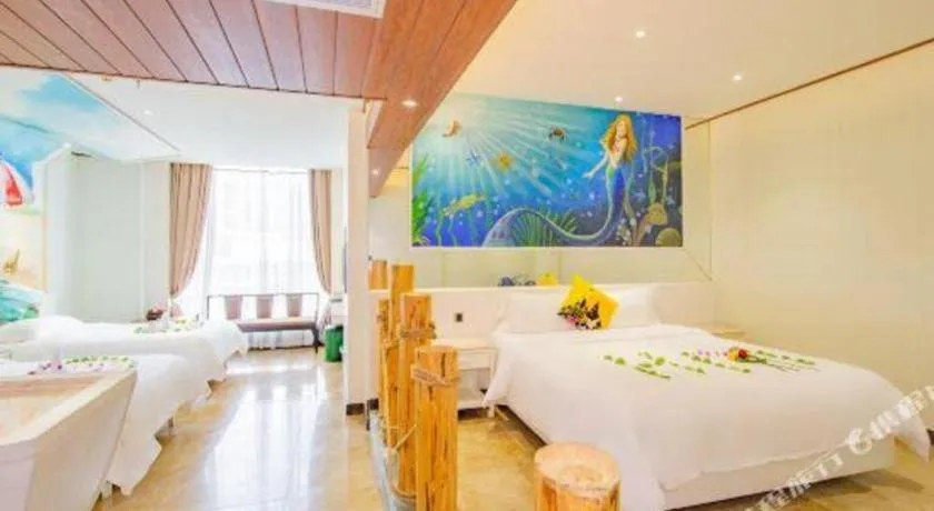 Bed in Huangma Holiday Nanhai Museum Hotel