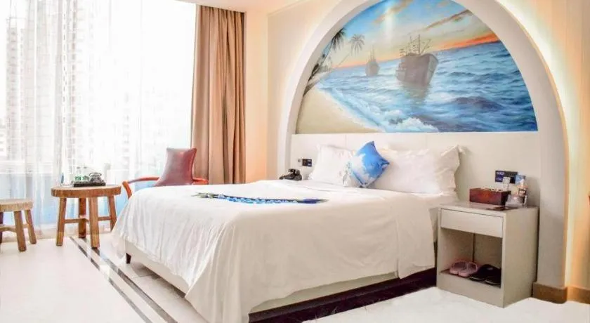Bed in Huangma Holiday Nanhai Museum Hotel