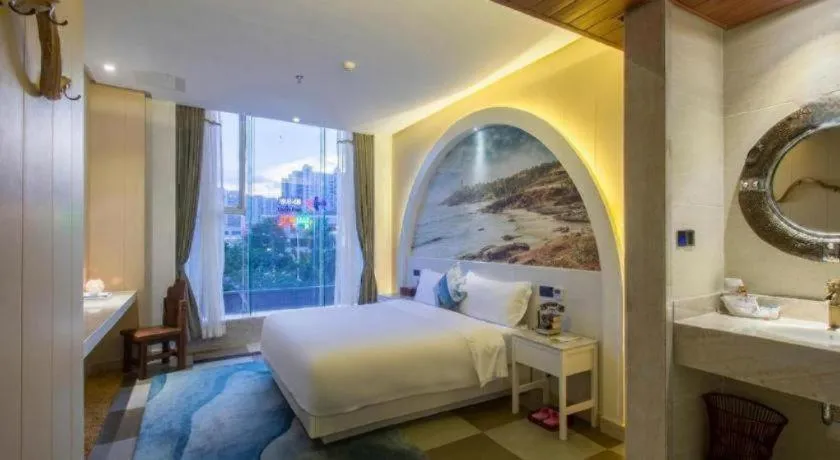 Bed in Huangma Holiday Nanhai Museum Hotel