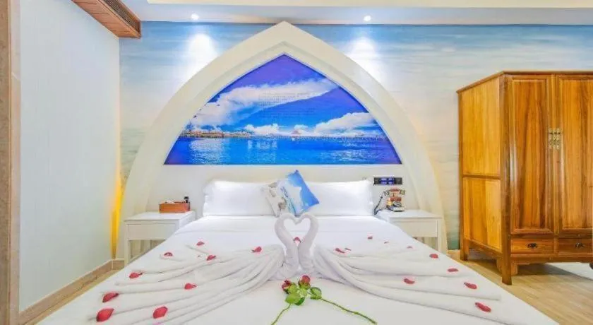 Bed in Huangma Holiday Nanhai Museum Hotel
