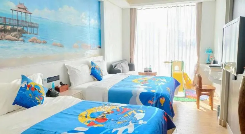 Bed in Huangma Holiday Nanhai Museum Hotel