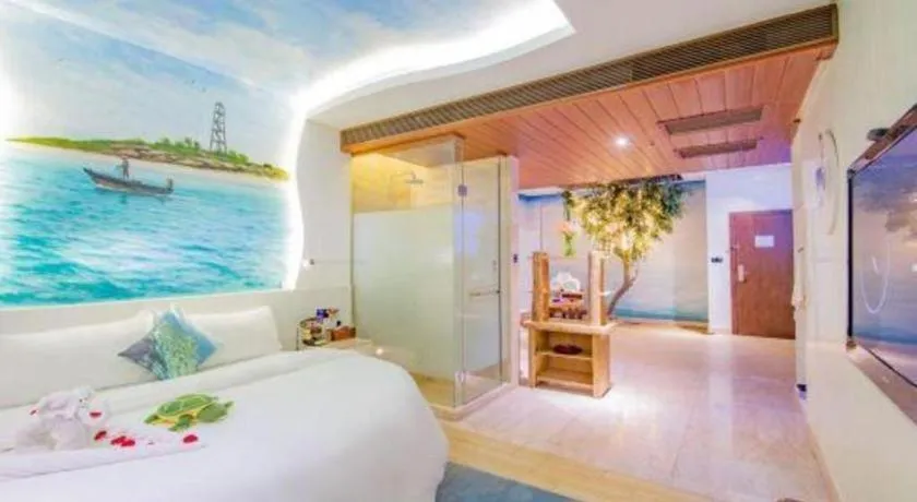 Bed in Huangma Holiday Nanhai Museum Hotel