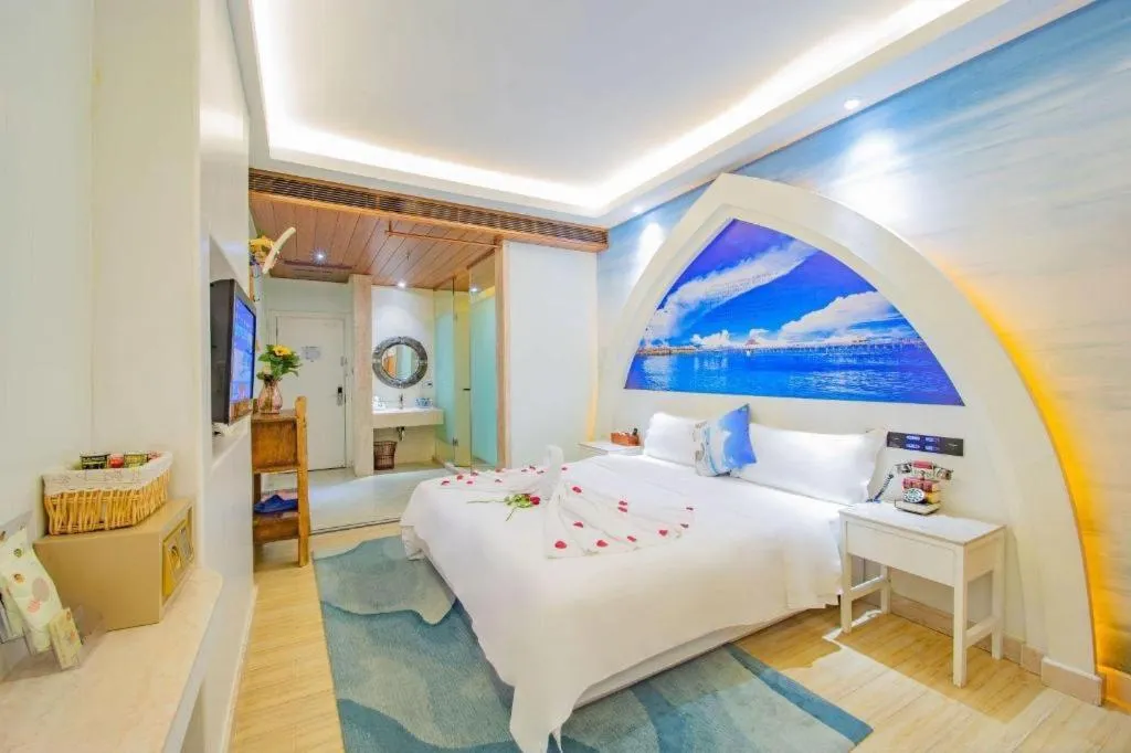 Bed in Huangma Holiday Nanhai Museum Hotel