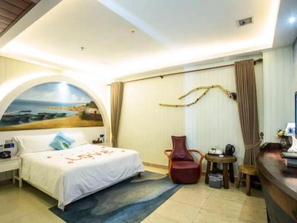 Bed in Huangma Holiday Nanhai Museum Hotel