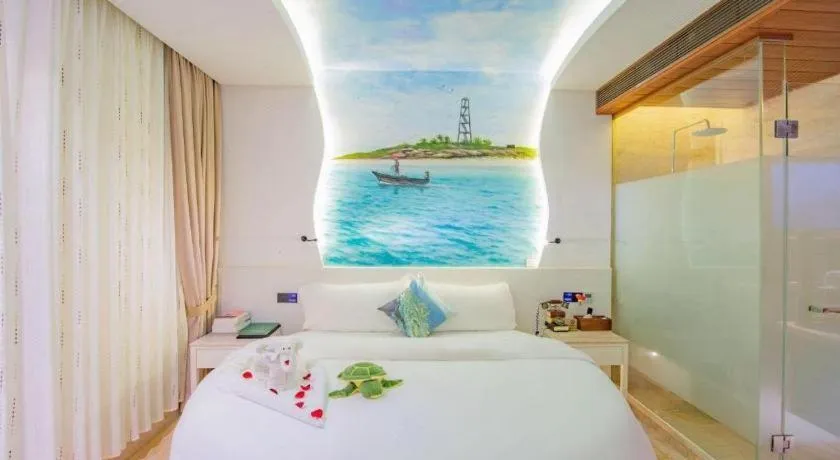 Bed in Huangma Holiday Nanhai Museum Hotel