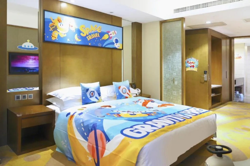 Bed in Wuhan Gleetour Hotel