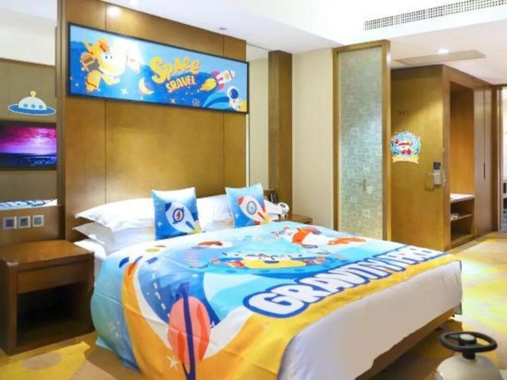 Bed in Wuhan Gleetour Hotel