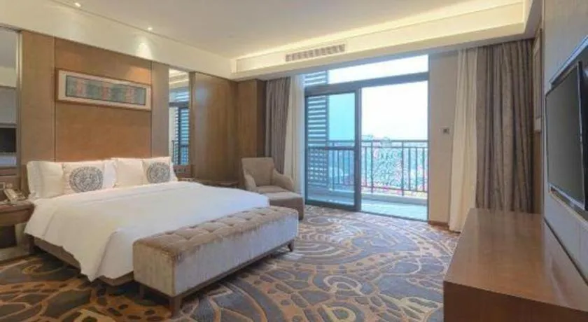 Bed in Wuhan Gleetour Hotel