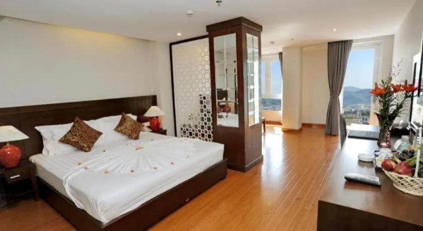 Bed in Hanoi Golden Hotel