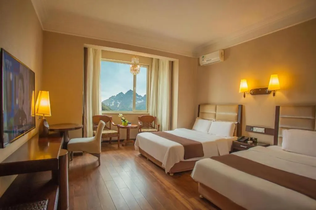 Bed in Anshan Camilla Business Hotel