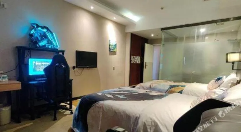 Bed in GreenTree Inn Guangzhou Panyu Bus Station Business Hotel