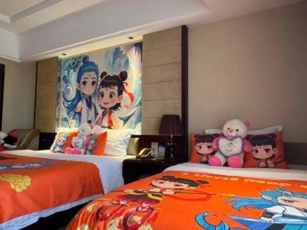 Bed in Xin Sheng Da Hong Sheng International Hotel