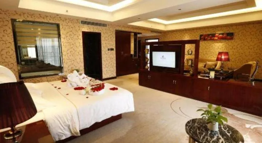 Bed in Xin Sheng Da Hong Sheng International Hotel