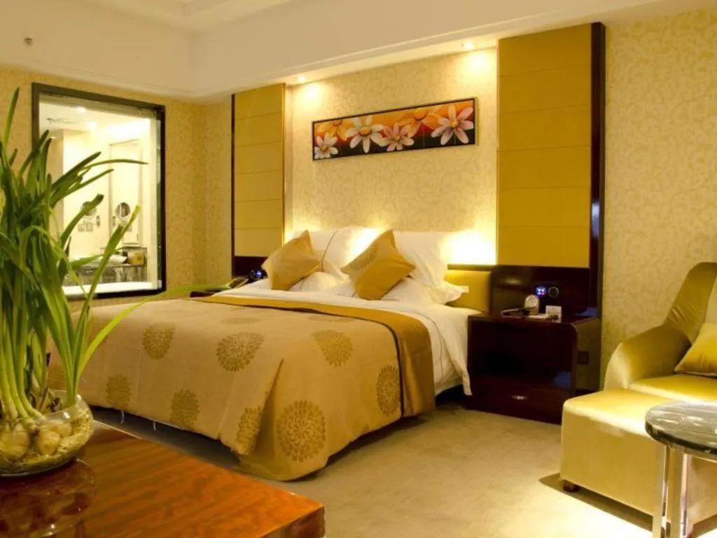 Bed in Xin Sheng Da Hong Sheng International Hotel