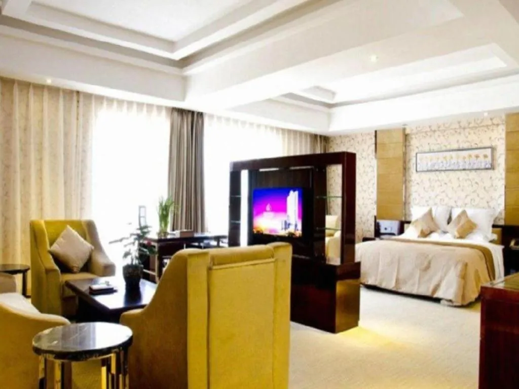 Bed in Xin Sheng Da Hong Sheng International Hotel