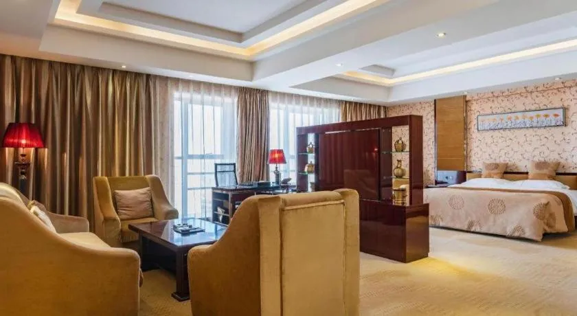 Bed in Xin Sheng Da Hong Sheng International Hotel