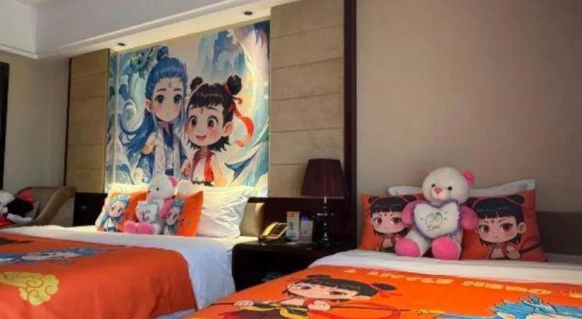 Bed in Xin Sheng Da Hong Sheng International Hotel