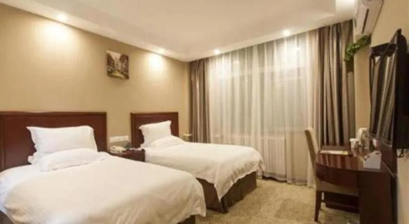 Bed in GreenTree Inn Puyang Pushang Huanghe Road