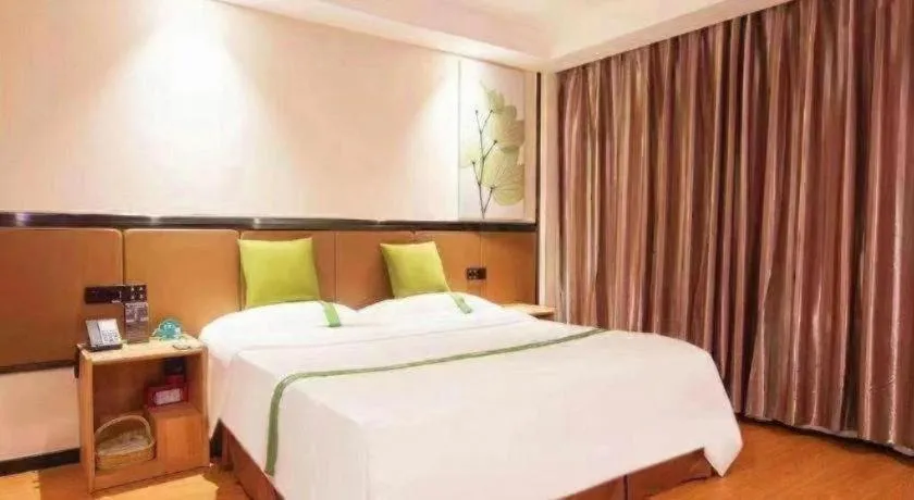 Bed in GreenTree Inn Puyang Pushang Huanghe Road