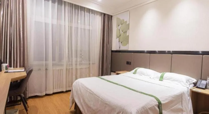 Bed in GreenTree Inn Puyang Pushang Huanghe Road