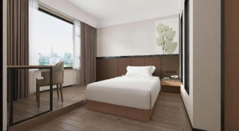 Bed in GreenTree Inn Puyang Pushang Huanghe Road