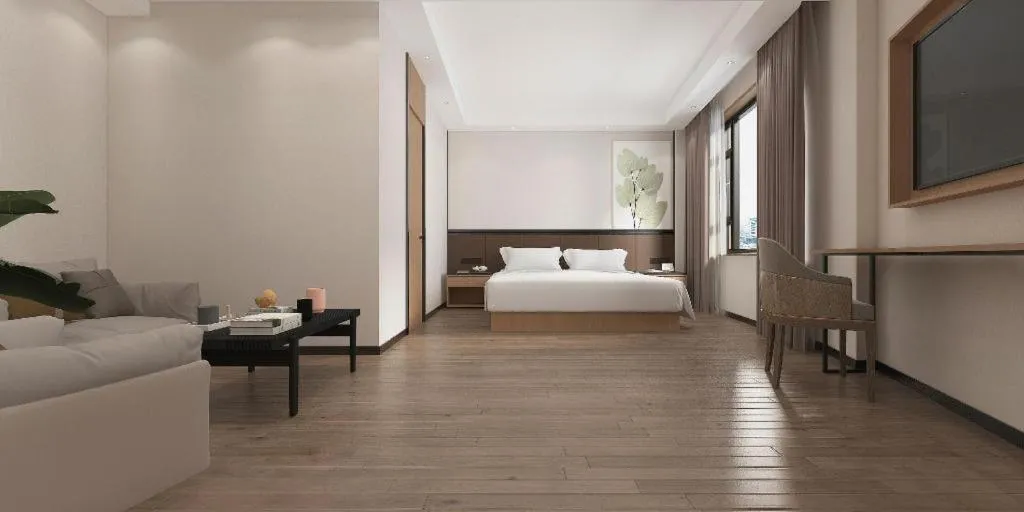 Bed in GreenTree Inn Puyang Pushang Huanghe Road