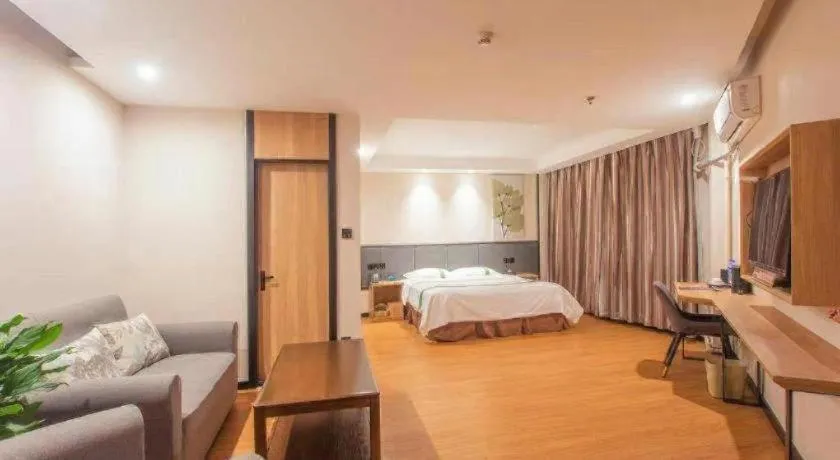 Bed in GreenTree Inn Puyang Pushang Huanghe Road